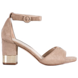 Filippo Sandálias Com Salto Decorativo marrom