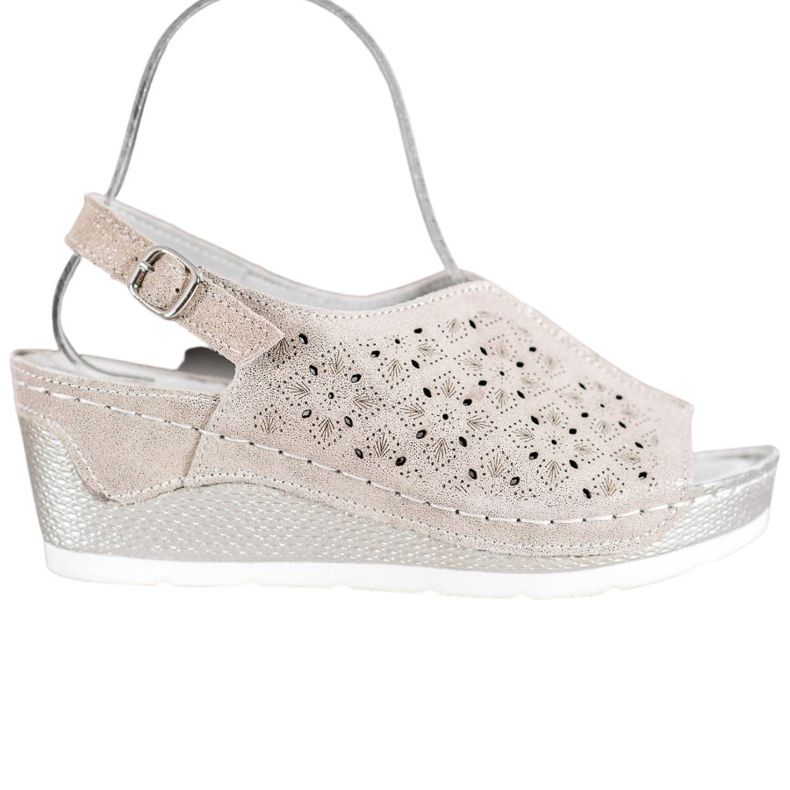 Filippo Sandálias De Couro Com Brilho castanho amarelo