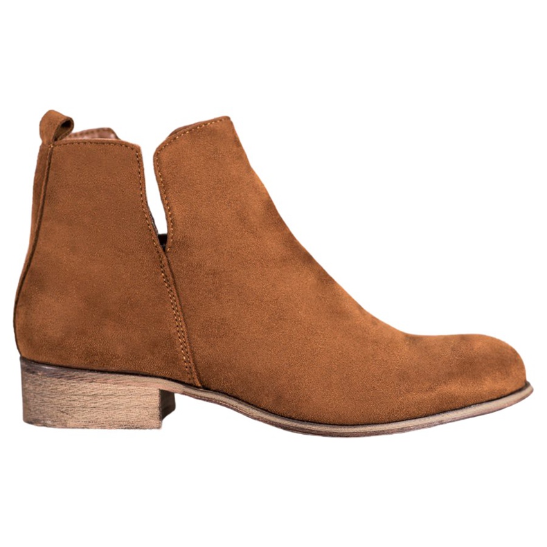 Evento Botinhas de camurça castanho