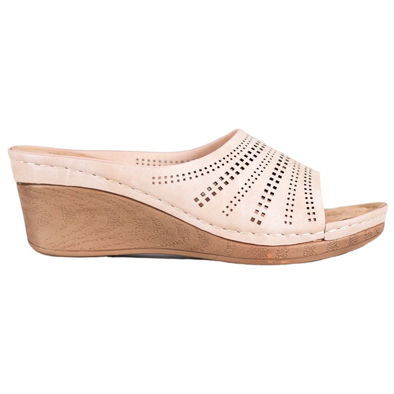 Evento Chinelos com padrão perfurado rosa