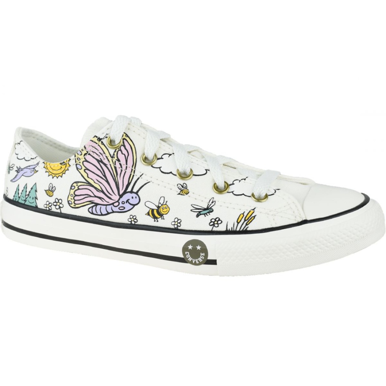 Converse Chuck Taylor All Star Low Kids 667898C branco multicolorido