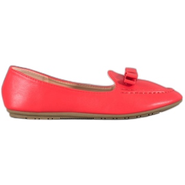 SHELOVET Lordes vermelhos com couro ecológico