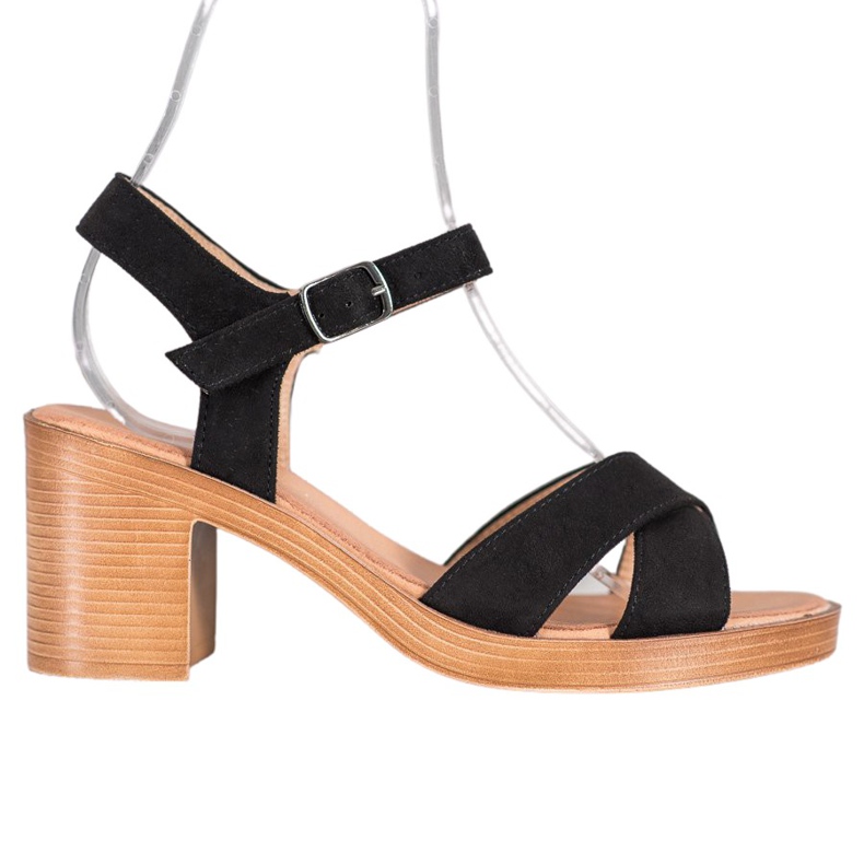 SHELOVET Sandálias leves em um bar preto