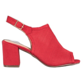 SHELOVET Sandálias Fechadas Clássicas vermelho