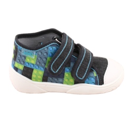 Sapatos infantis laranja Befado 212P063 azul cinza Sapatos infantis laranja Befado 212P063 azul cinza