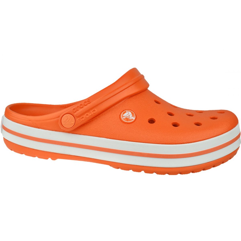 Sapatos Crocs Crocband 11016-846 branco laranja
