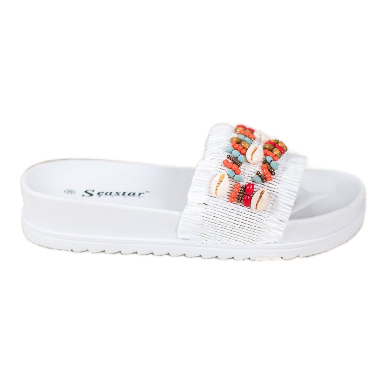 Seastar Chinelos Brancos Com Concha