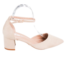 SHELOVET Bombas clássicas com fivela marrom