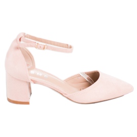 SHELOVET Bombas clássicas com fivela rosa