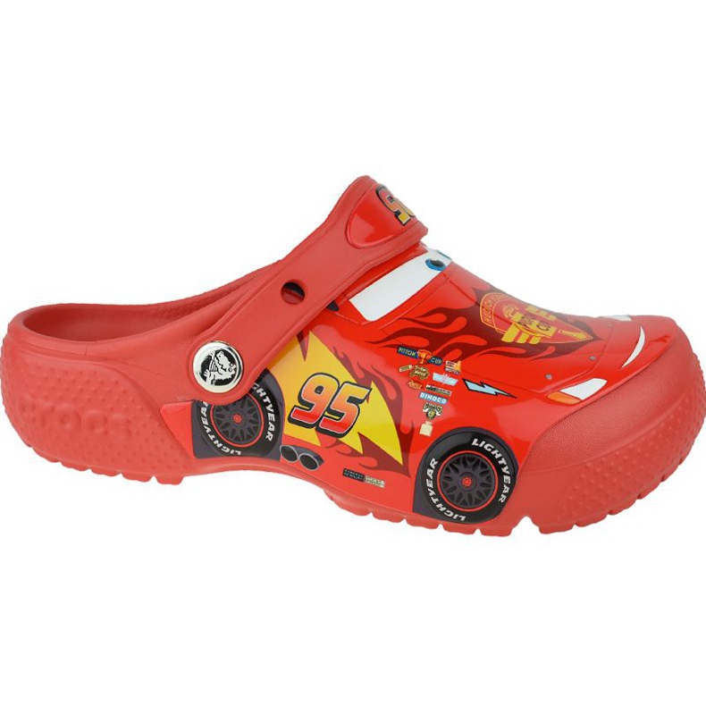 Crocs Fun Lab Cars entupir Jr 204116-8C1 vermelho