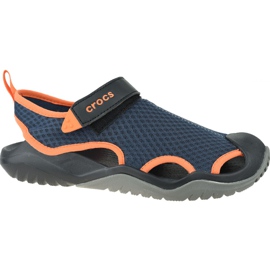 Crocs M Swiftwater Mesh Deck Sandal M 205289-4V9 azul marinho Crocs M Swiftwater Mesh Deck Sandal M 205289-4V9 azul marinho