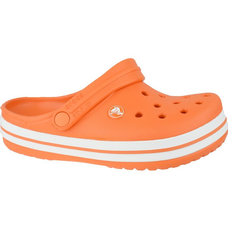 Crocs Crocband Clog K Jr 204537-810 laranja cinza Crocs Crocband Clog K Jr 204537-810 laranja cinza