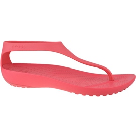 Sandálias, chinelos Crocs Serena Flip W 205468-611 vermelho