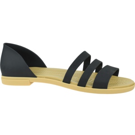 Crocs Tulum Open Flat W 206109-00W preto Crocs Tulum Open Flat W 206109-00W preto