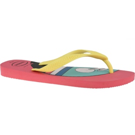 Havaianas Top Vibes 4144520-7600 chinelos rosa amarelo