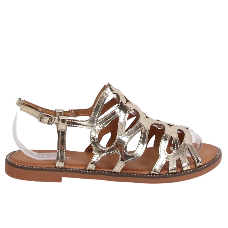 Sandálias femininas ouro JY52 Gold dourado