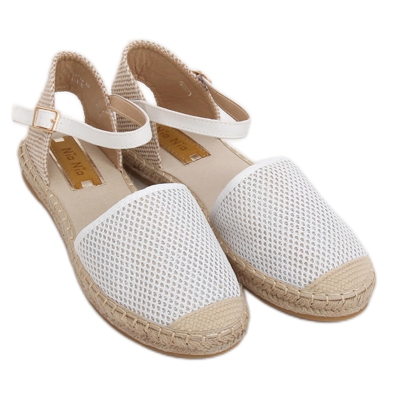 Alpargatas femininas brancas MB-64119 Branco