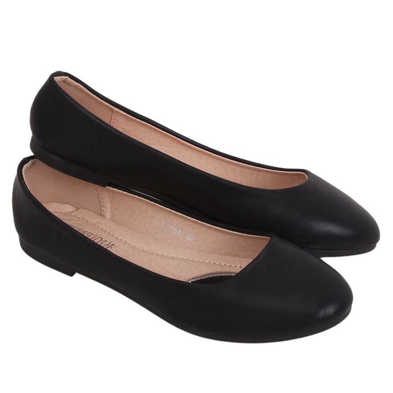 Bailarinas femininas negras YSD817 Black preto
