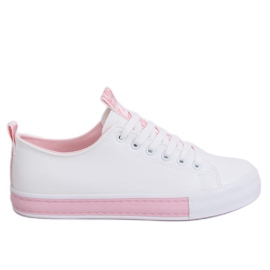 Sapatilhas brancas CC-17 Pink para mulher