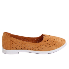 Camel ZA02P Camel aberturas bailarinas castanho