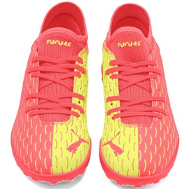 Chuteiras Puma Future Jr 5.4 Osg Tt 105.952 01 vermelho laranjas e vermelhos