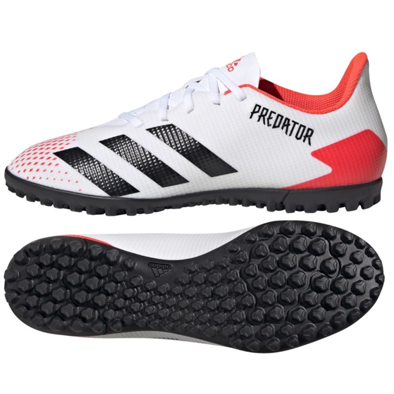 Chuteiras Adidas Predator 20.4 Tf M EG0925 vermelho branco
