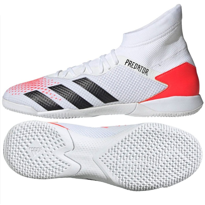 Sapatos de interior adidas Predator 20.3 In M EG0916 vermelho branco