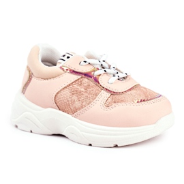 FRROCK Matilda Pink Snake Sports Shoes para crianças -de-rosa
