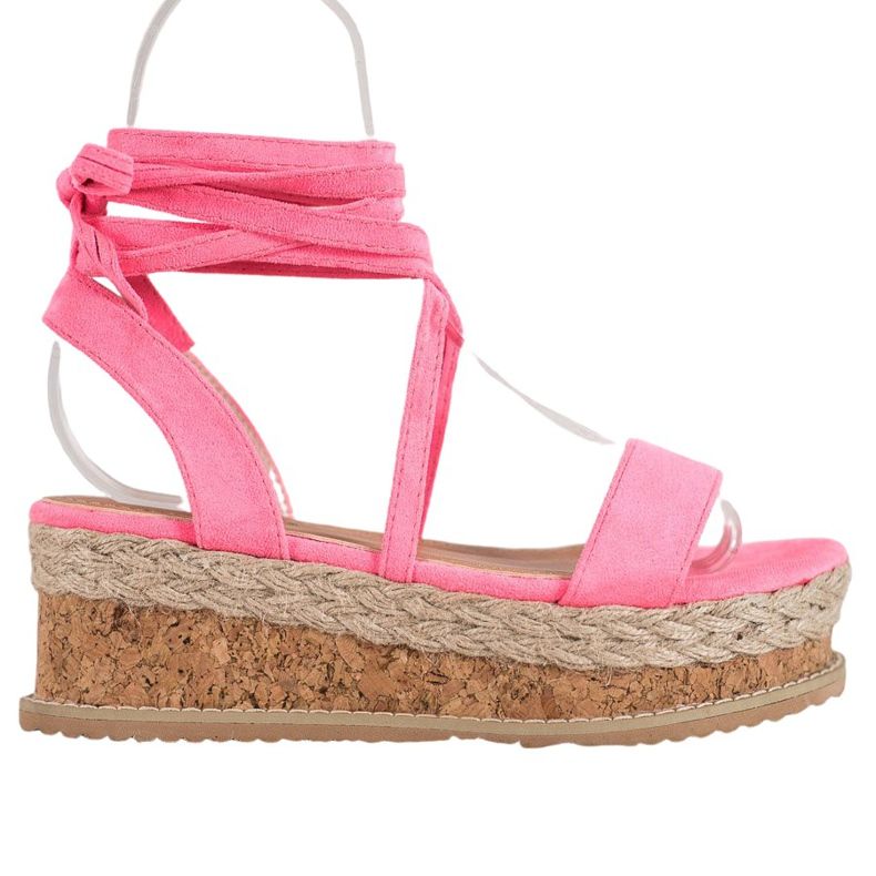 Seastar Sandálias de camurça amarrada rosa