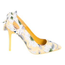 Seastar Pinos elegantes em flores multicolorido amarelo