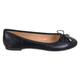 Seastar Bailarinas de couro ecológico preto