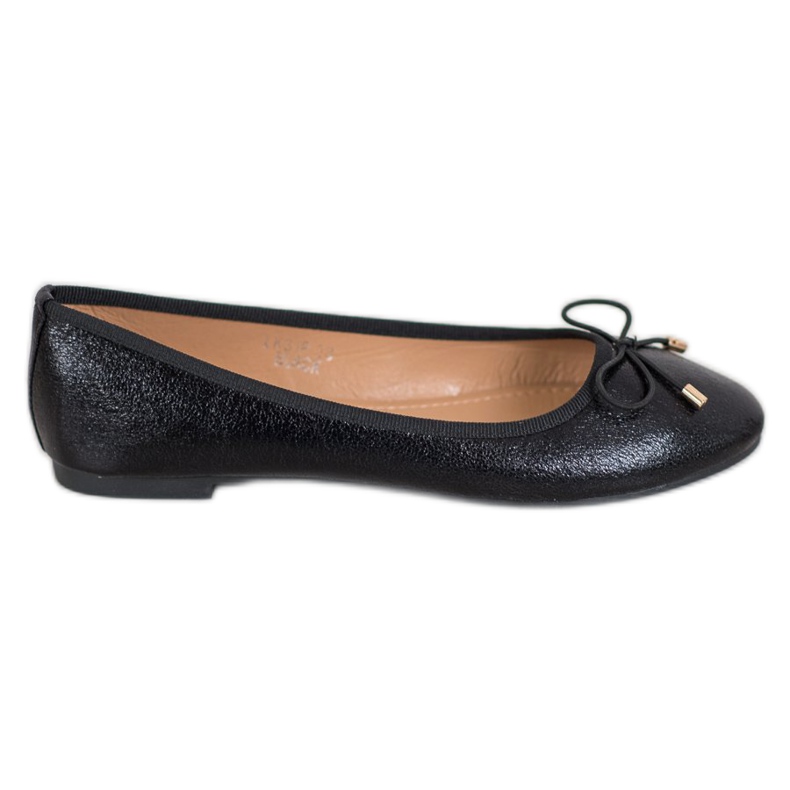 Seastar Bailarinas de couro ecológico preto