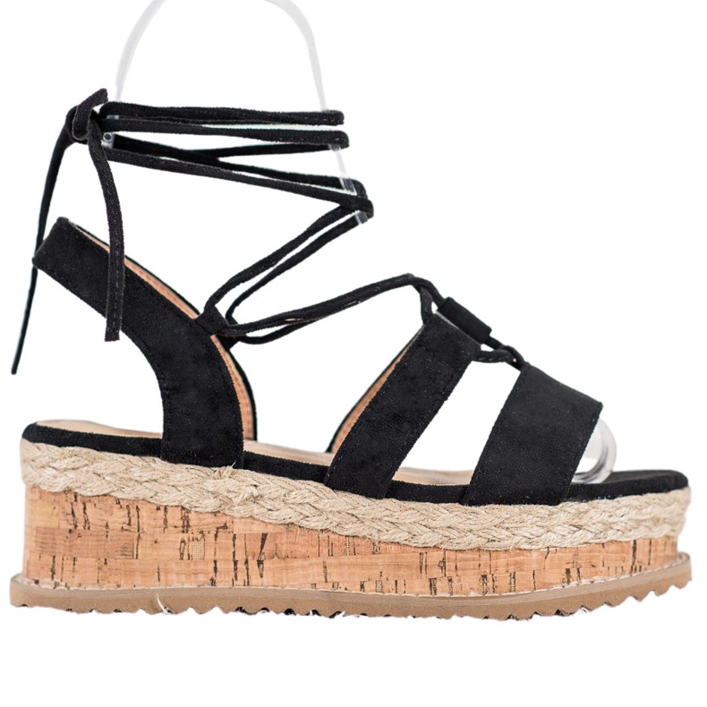 Seastar Tied Fashion Wedges preto