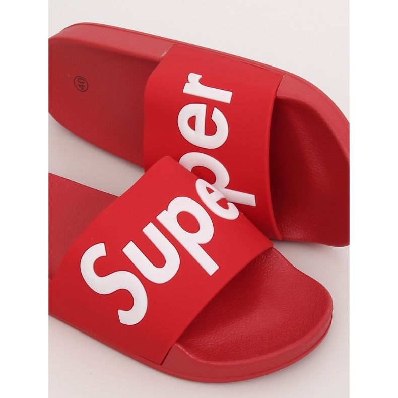 Chinelos vermelhos femininos vermelhos CK110 vermelho