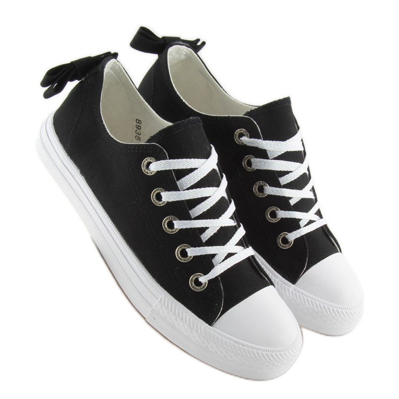 Tênis feminino com arco preto 8935 Black Ii Genre