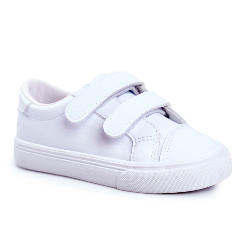 Apawwa Tênis infantis Pergomo Velcro Branco