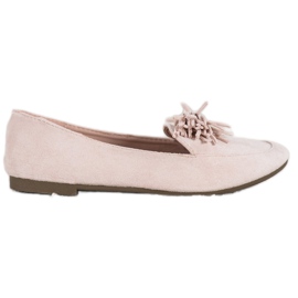 Nio Nio Mocassins com franjas bege