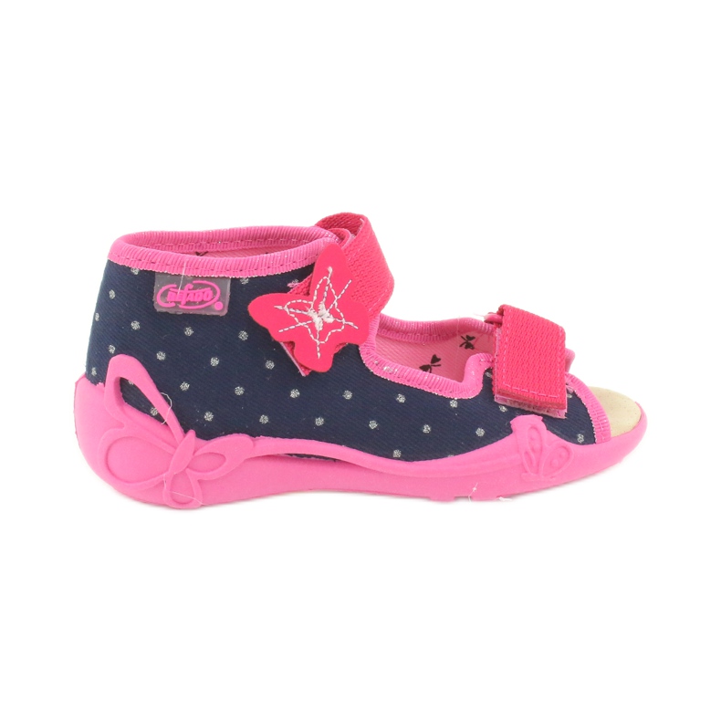 Calçado infantil amarelo Befado 342P015 azul marinho rosa multicolorido