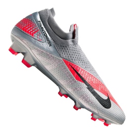 Chuteiras de futebol Nike Phantom Vsn 2 Elite Df Fg M CD4161-906 multicolorido prata