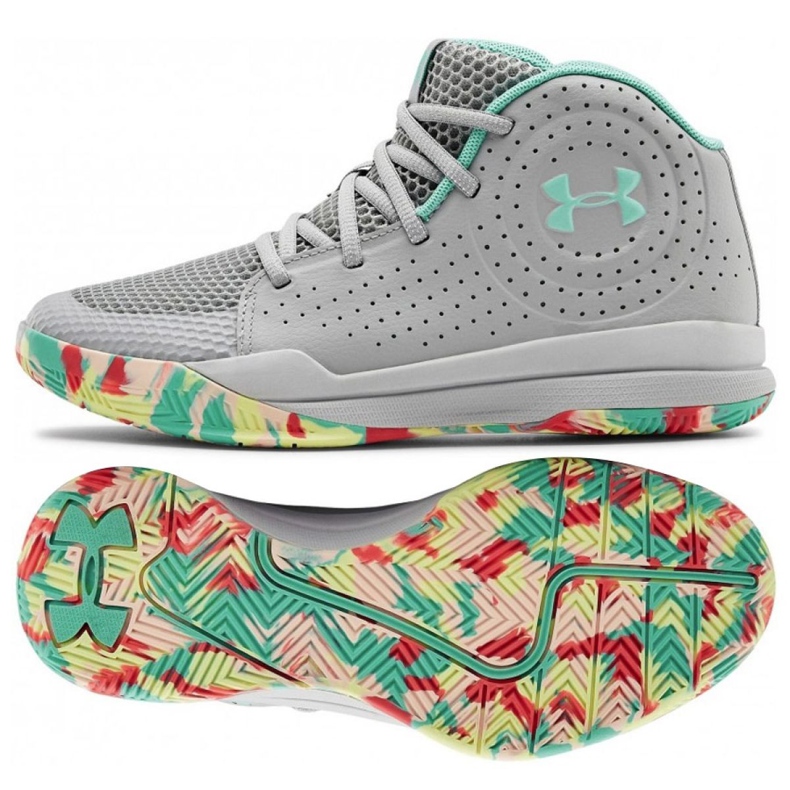 Under Armour Gs Jet 2019 Jr. 3022121-102 multicolorido cinza