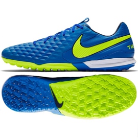 Chuteiras Nike Tiempo Legend 8 Pro Tf M AT6136-474 multicolorido azul