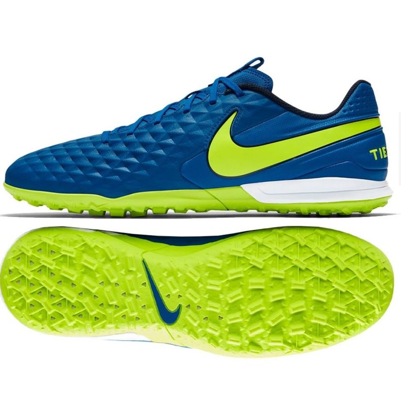 Chuteira Nike Tiempo Legend 8 Academy Tf M AT6100-474 azul azul