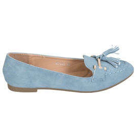 Nio Nio Mocassins Elegantes Com Franjas azul Nio Nio Mocassins Elegantes Com Franjas azul