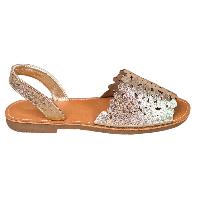 Evento Sandálias Douradas Slip-on dourado