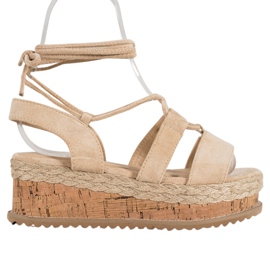 Seastar Tied Fashion Wedges marrom