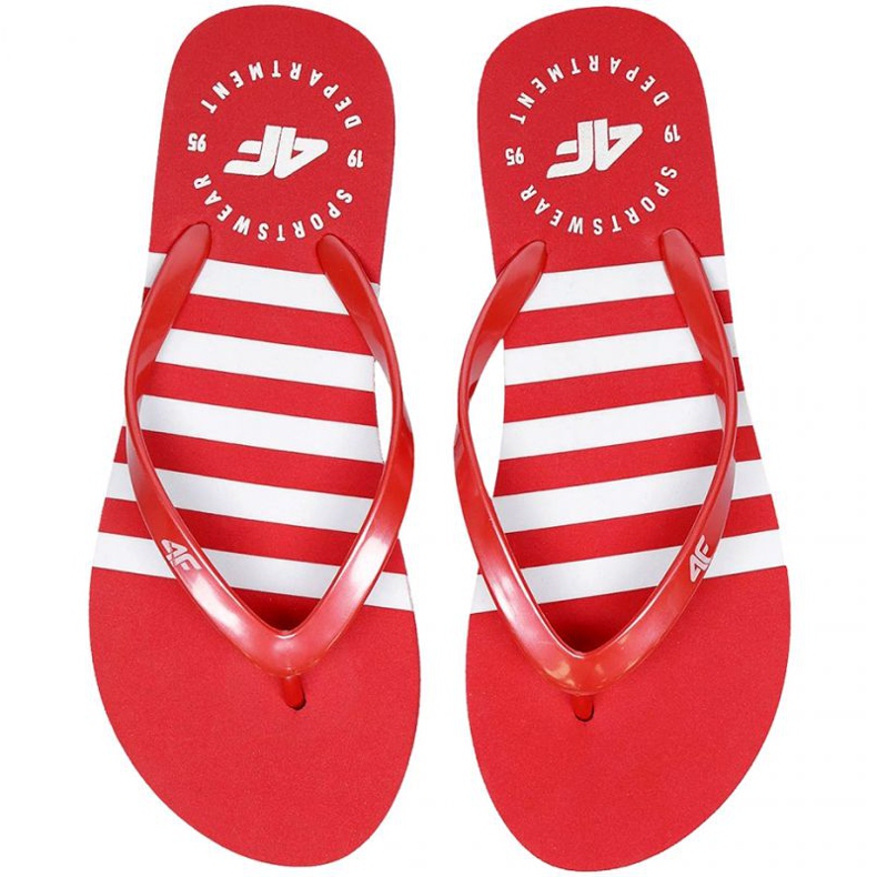 Chinelos 4F W H4L20 KLD004 62S vermelho