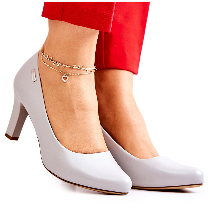 Bombas femininas Sergio Leone Matte Grey Orsola cinza