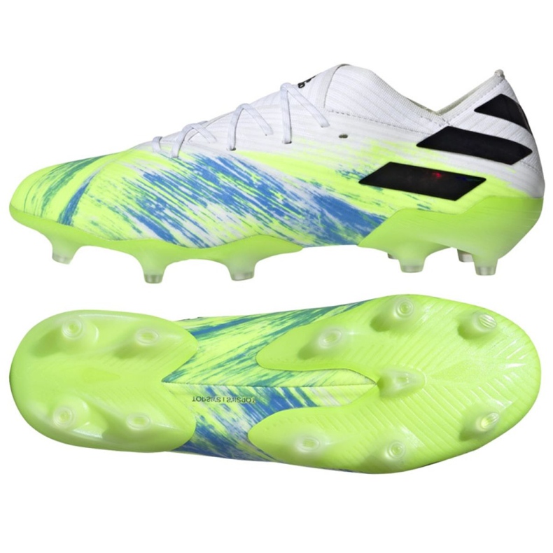 Chuteiras Adidas Nemeziz 19.1 Fg M EG7325 multicolorido verde