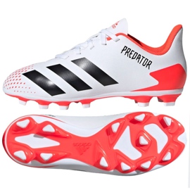 Chuteiras Adidas Predator 20.4 FxG Jr EG0932 multicolorido branco