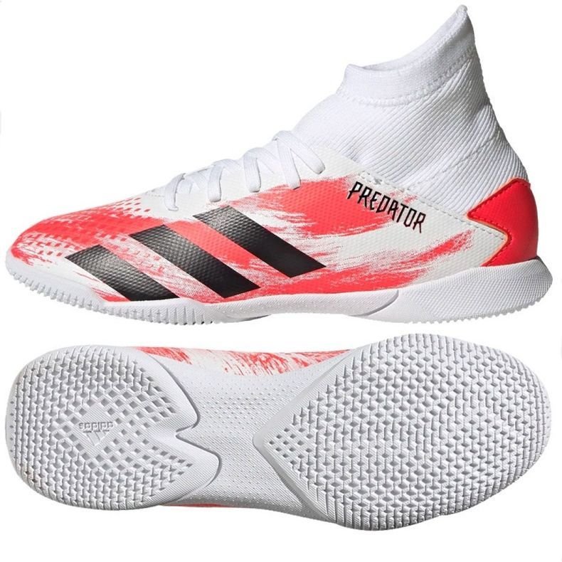 Sapatos de interior adidas Predator 20.3 In Jr EG0931 multicolorido branco